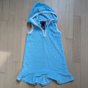 Ralph Lauren hooded terry beach coverup 3T